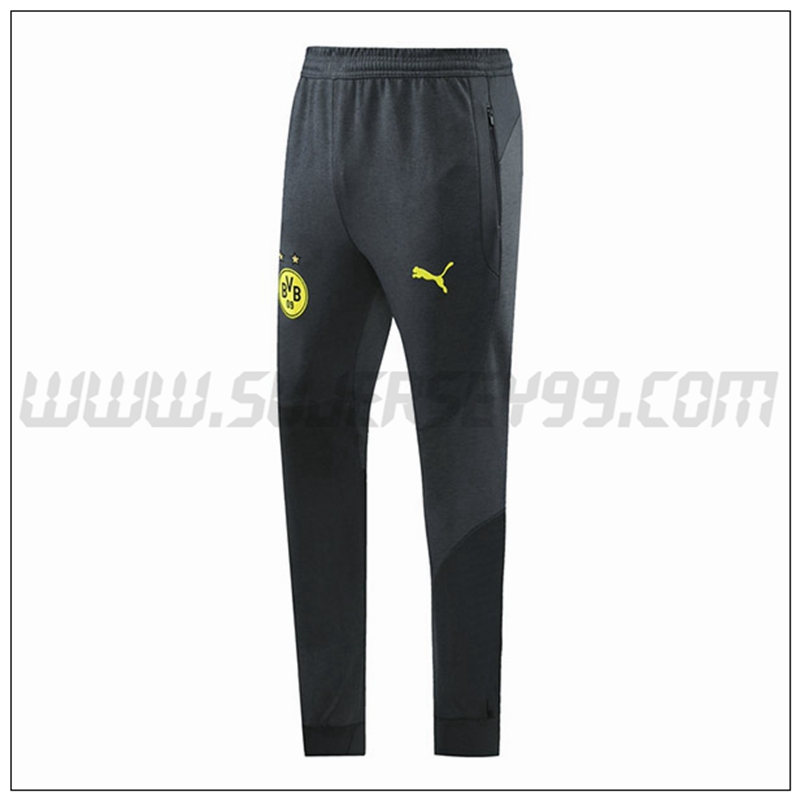 Pantalones Entrenamiento Dortmund BVB Gris Oscuro 2021 2022