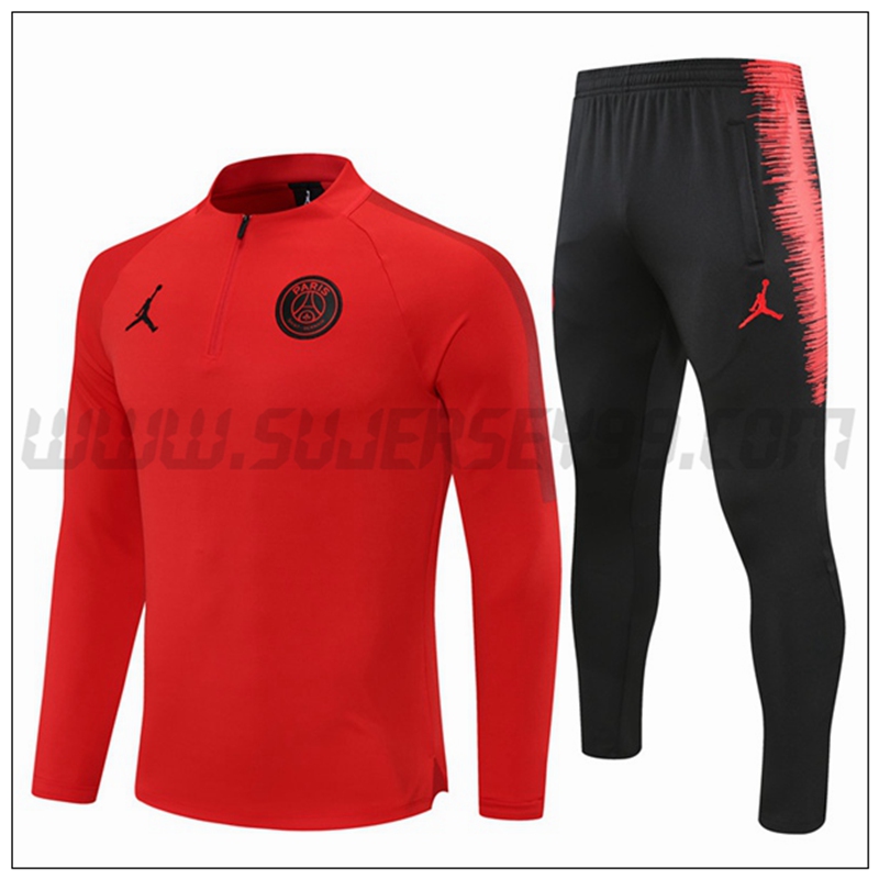 Chandal del Jordan PSG Ninos Rojo 2021 2022