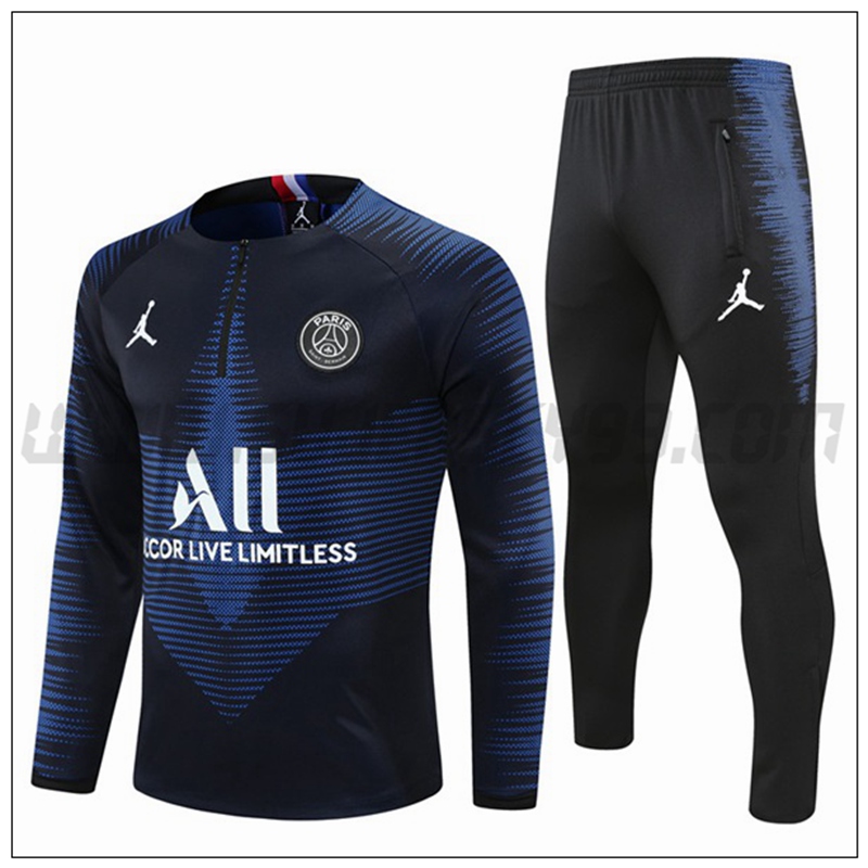Chandal del Jordan PSG Ninos Azul/Negro 2021 2022
