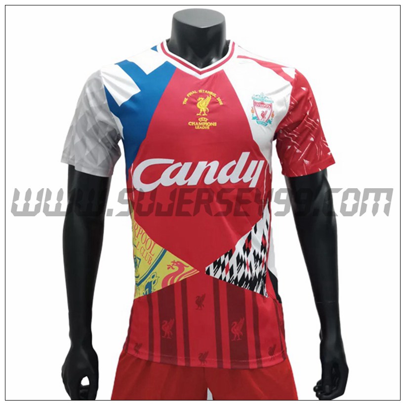 Camiseta Futbol FC Liverpool Retro La última conmemoración de Estambul 2005