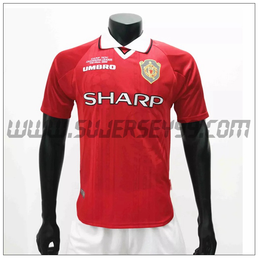 Camiseta Futbol Manchester United Retro Primera 1999/2000