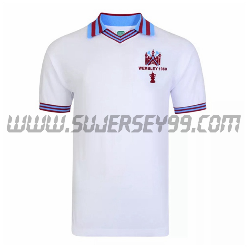 Camiseta Futbol West Ham Retro Finale de la FA Cup 1980