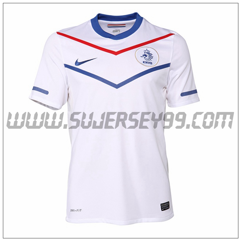 Camiseta Futbol Países Bajos Retro Segunda 2010