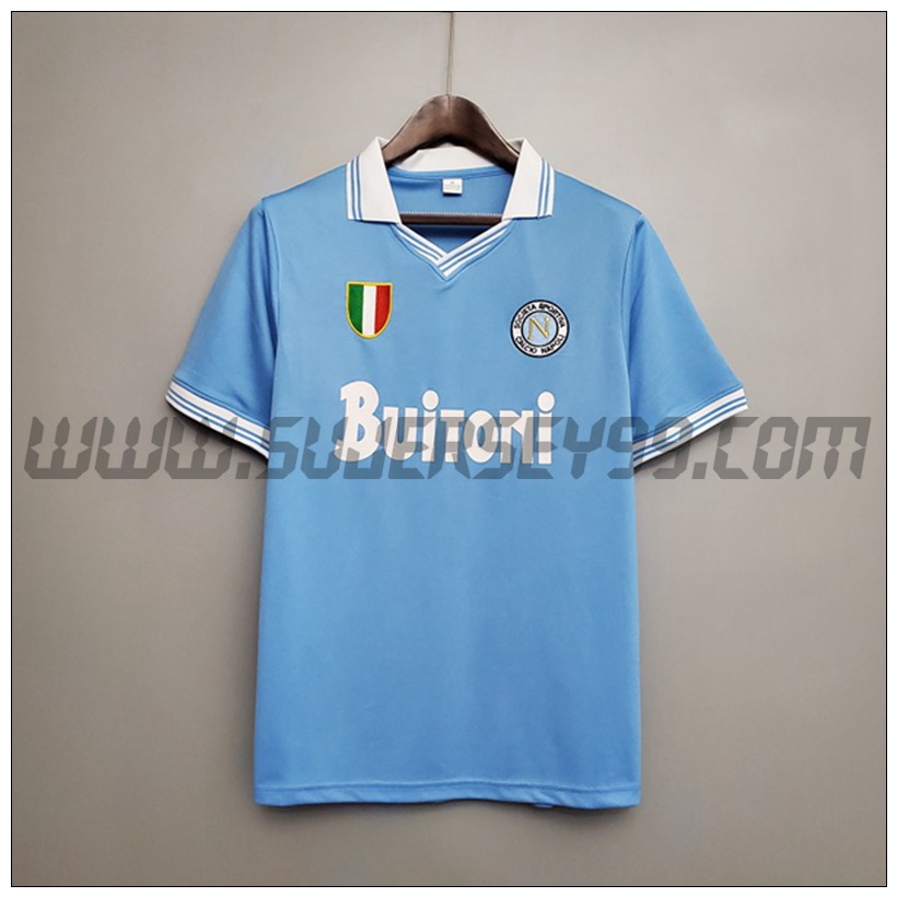 Camiseta Futbol SSC Nápoles Retro Primera 1986/1987