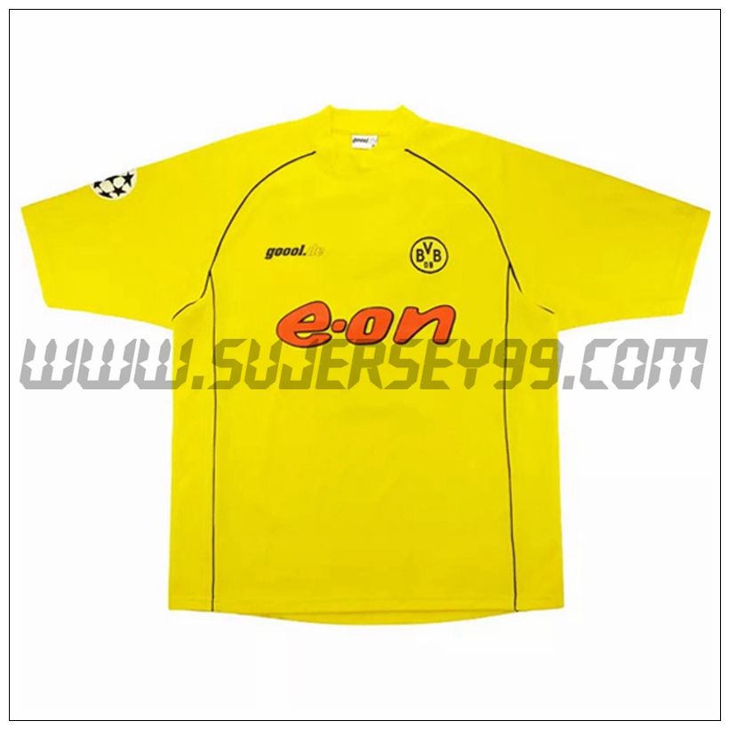 Camiseta Futbol Dortmund BVB Retro Primera 2002/2003
