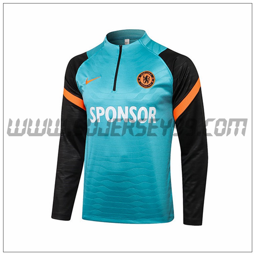 Sudadera Entrenamiento FC Chelsea Negro/Azul 2021 2022