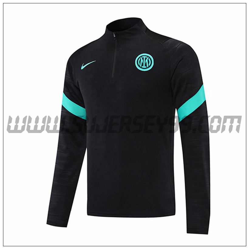 Sudadera Entrenamiento Inter Milan Negro 2021 2022 -1