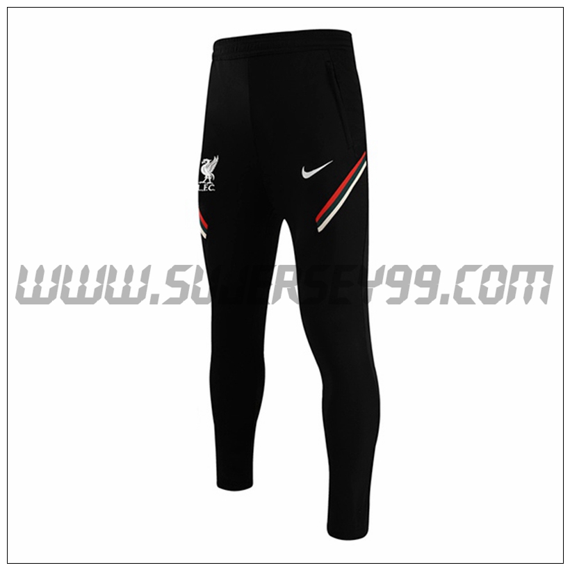 Pantalones Entrenamiento FC Liverpool Negro/Rojo/Blanco 2021 2022