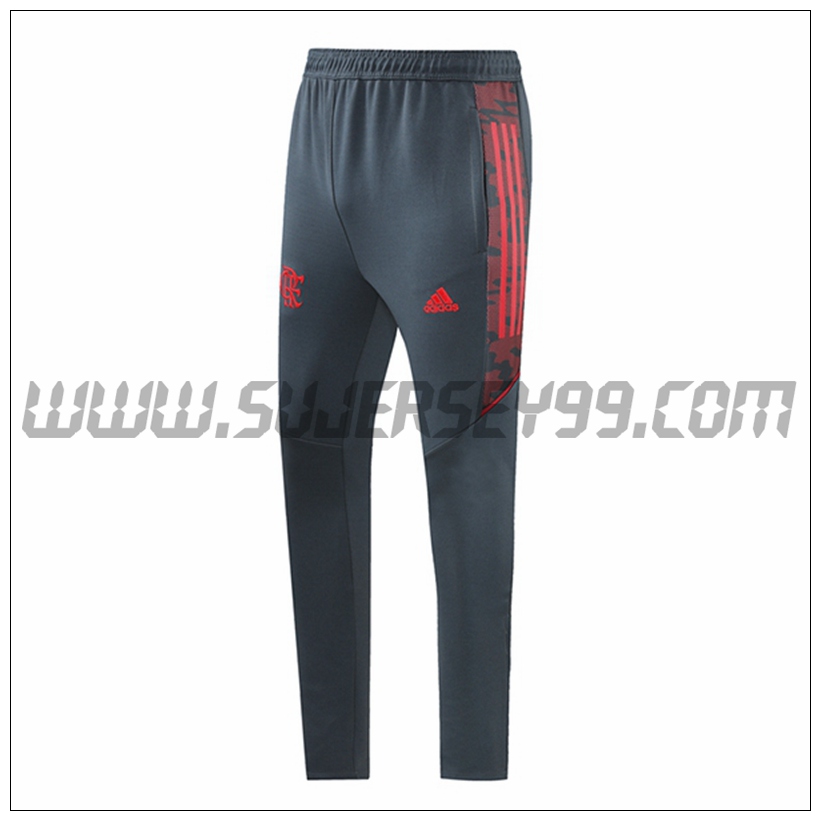 Pantalones Entrenamiento Flamengo Gris 2021 2022