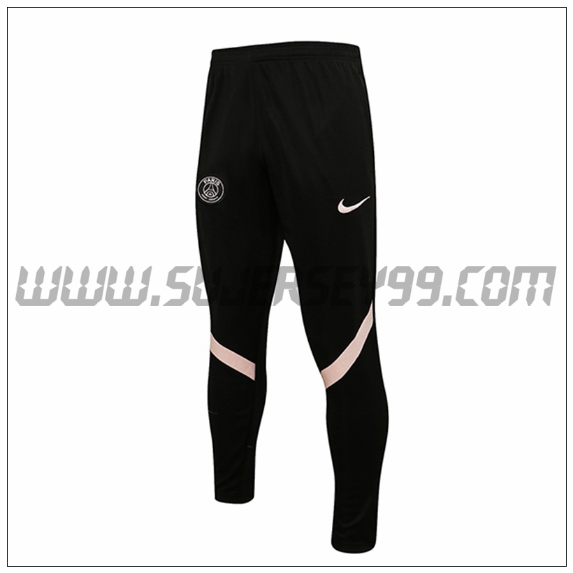 Pantalones Entrenamiento Jordan PSG Negro/Rosa 2021 2022 -03