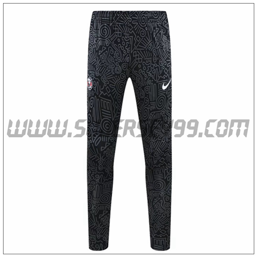 Pantalones Entrenamiento Club America Negro 2021 2022