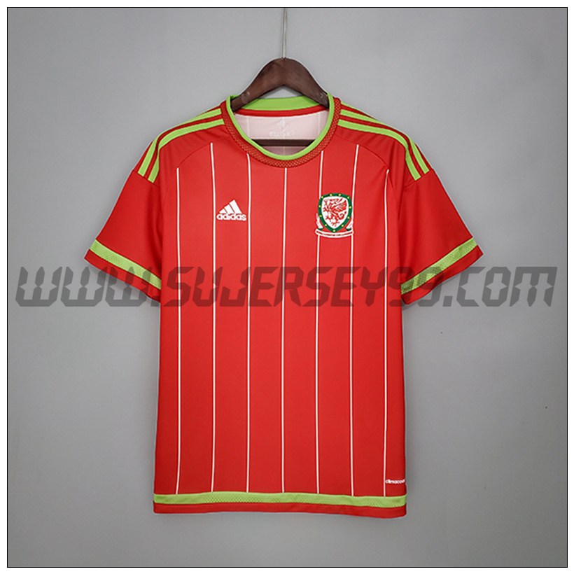 Camiseta Futbol Gales Retro Primera 2015/2016