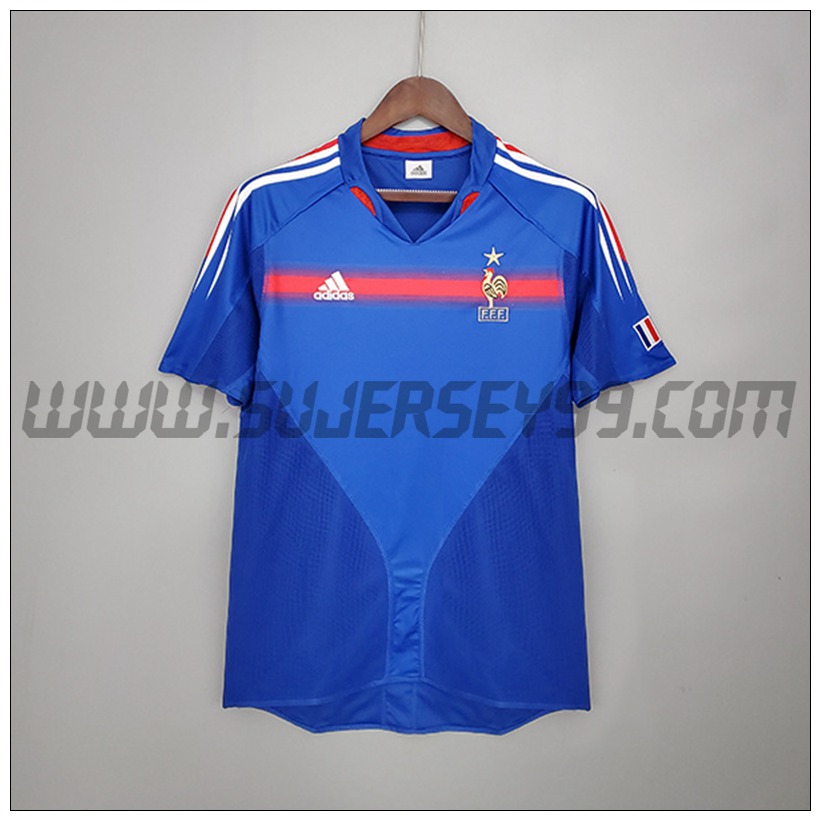 Camiseta Futbol Francia Retro Primera 2004
