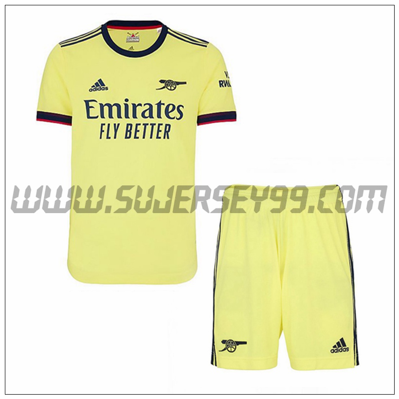 Segunda Equipacion del FC Arsenal + Pantalones Cortos 2021 2022
