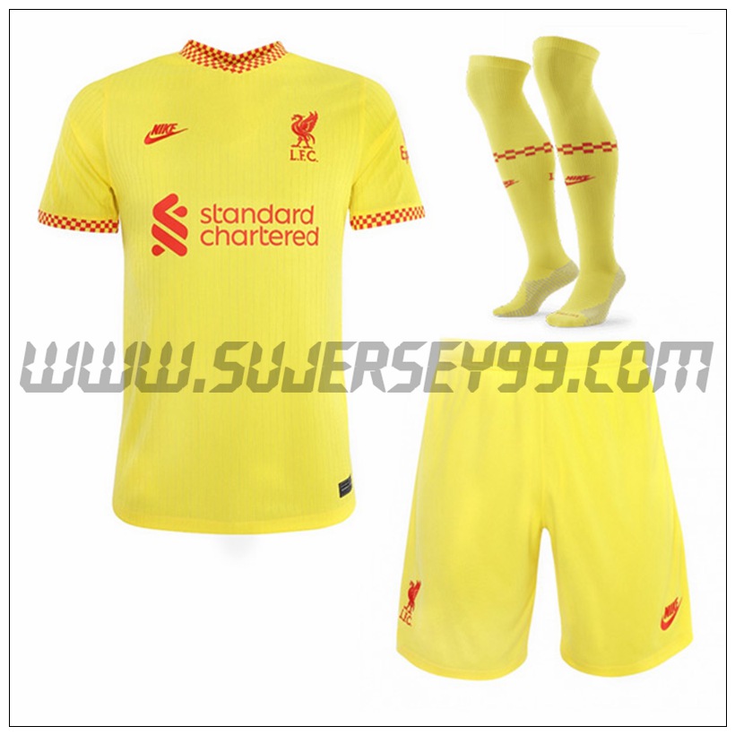 Tercera Equipacion del FC Liverpool (Pantalones + Calcetines) 2021 2022