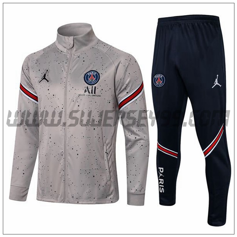Chaqueta Chandal del Jordan PSG Gris 2021 2022
