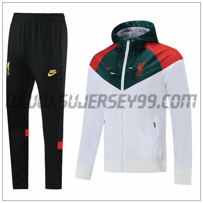 Chaqueta con Capucha Chandal del FC Liverpool Rojo/Blanco 2021 2022