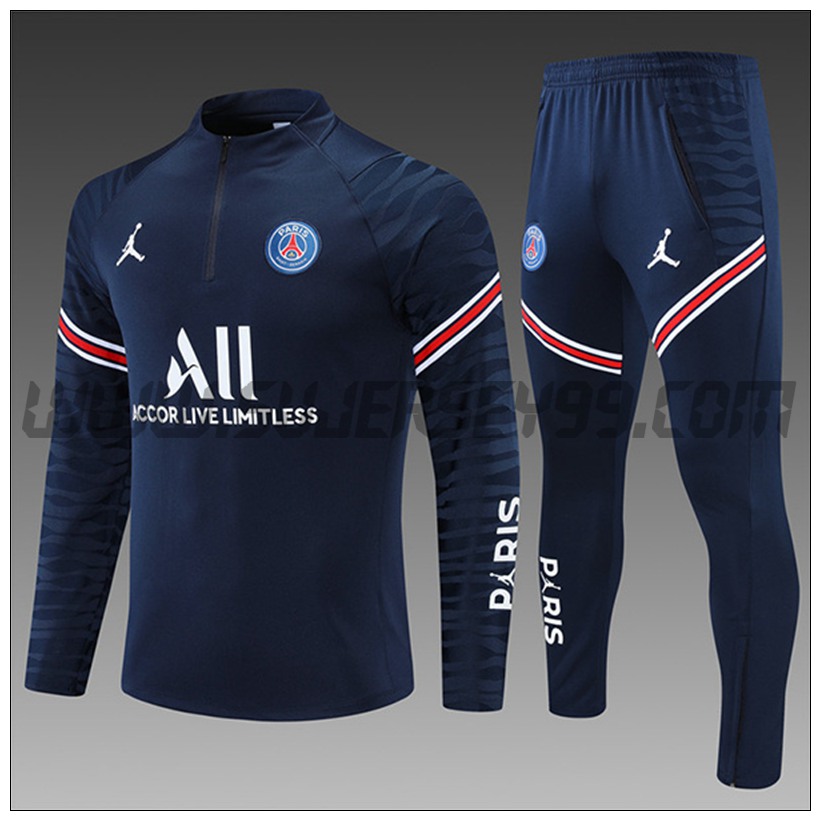Chandal del Jordan PSG Ninos Azul Marino 2021 2022