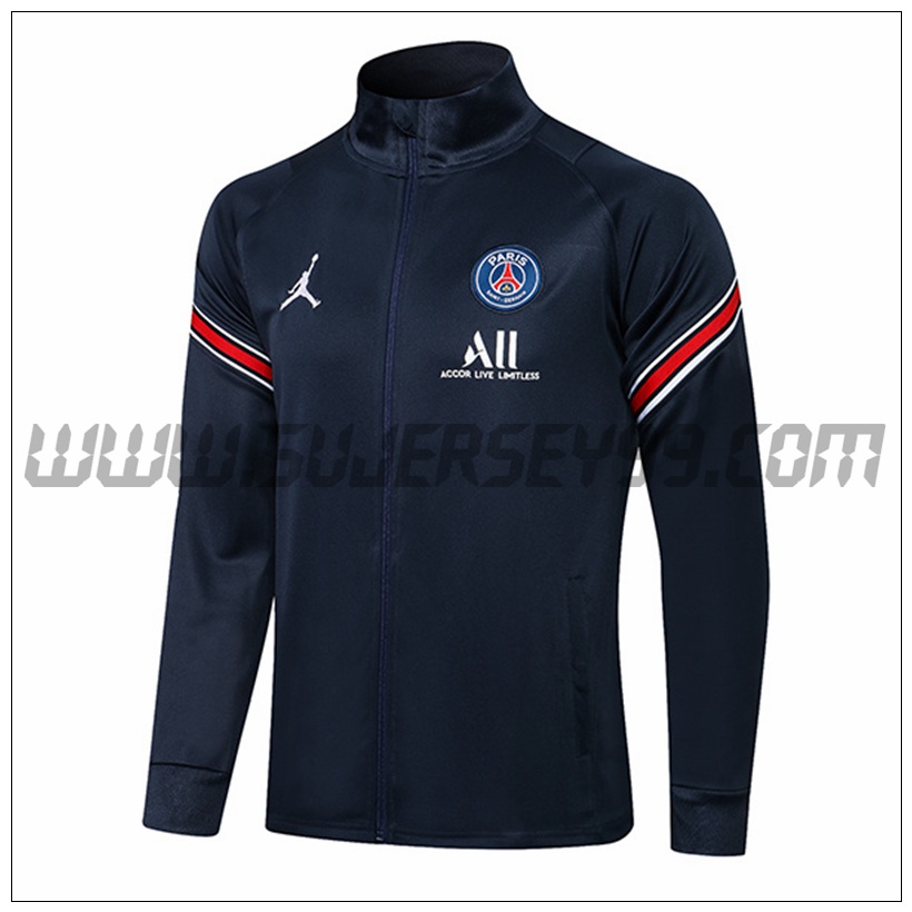 Chaqueta Futbol Jordan PSG Azul Marino 2021 2022