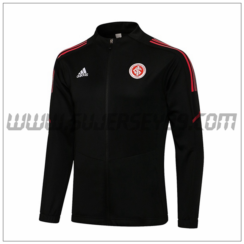 Chaqueta Futbol Internacional Negro 2021 2022