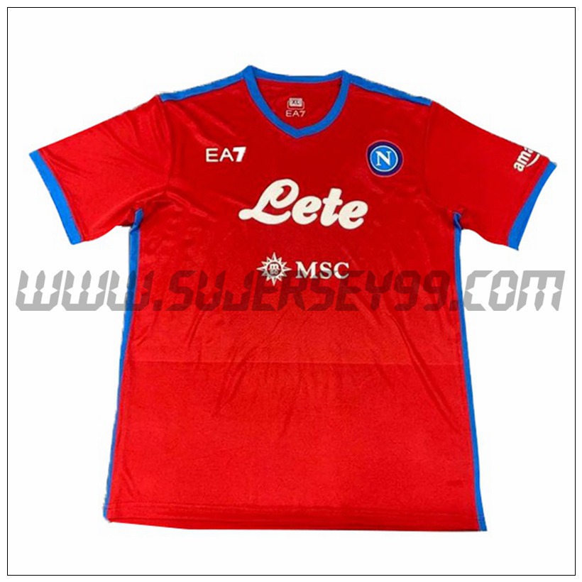 Tercera Camiseta Futbol SSC Napoles 2021 2022