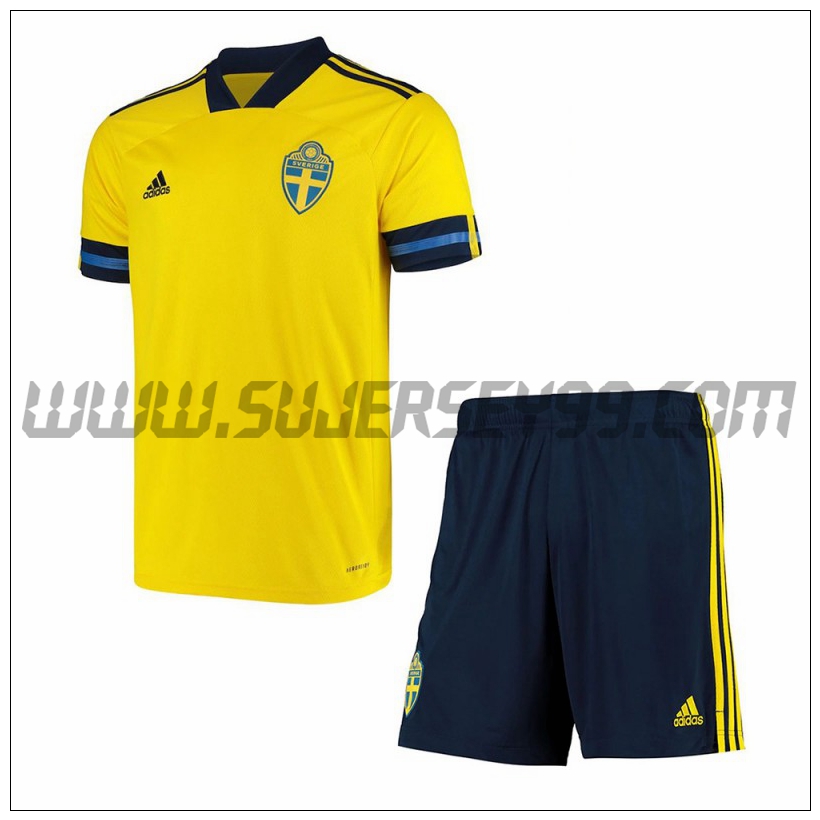 Primera Equipacion del Suecia Ninos 2021 2022
