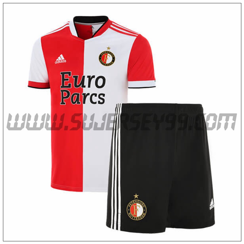 Primera Equipacion del Feyenoord Ninos 2021 2022