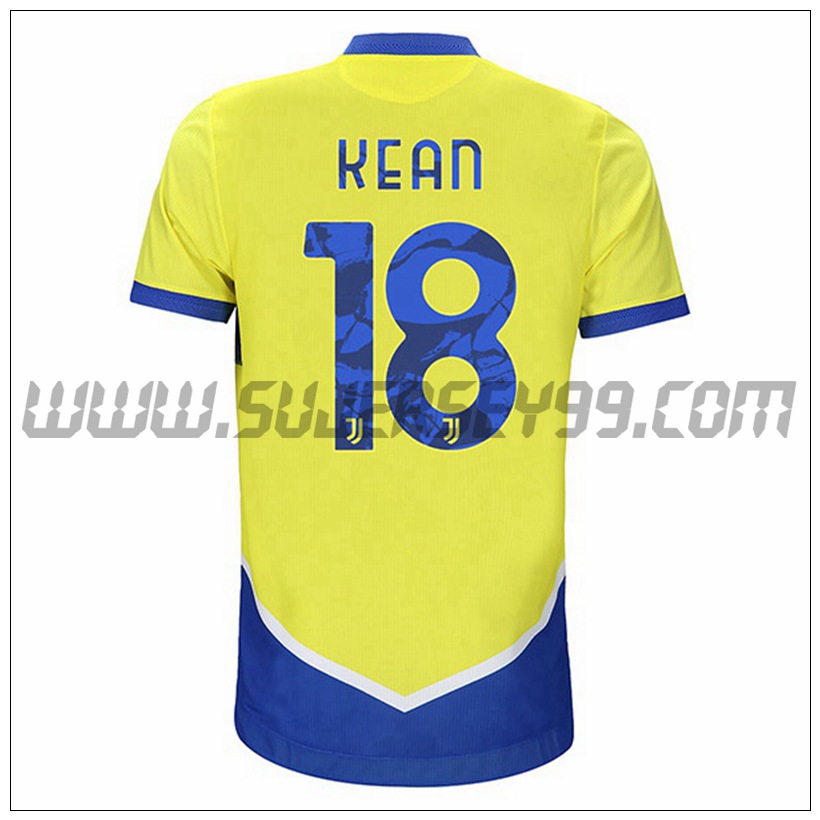 Tercera Camiseta Futbol Juventus KEAN 18 2021 2022