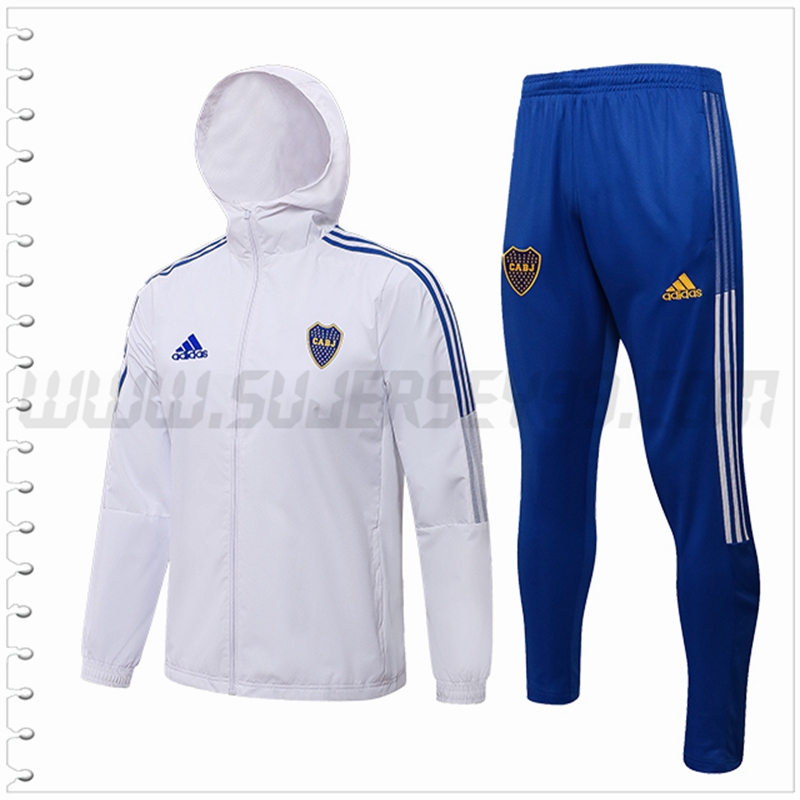 Rompevientos Chandal del Boca Juniors Blanco 2022 2023