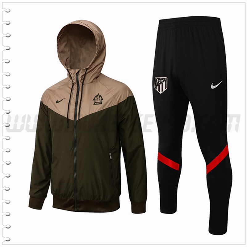 Rompevientos Chandal del Atletico Madrid Verde Fonceanc 2022 2023