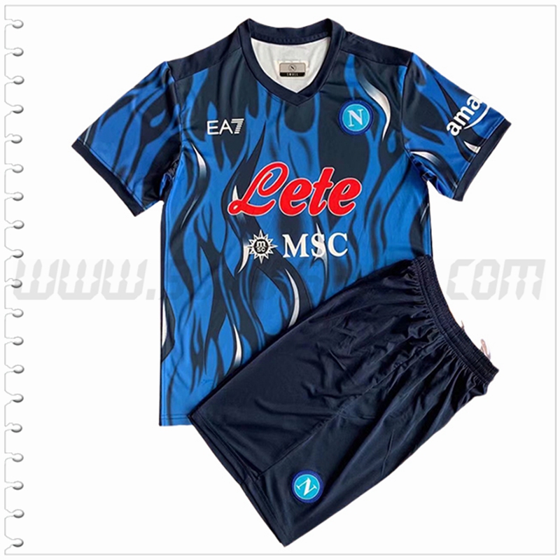Tercera Equipacion del SSC Napoles Ninos 2022 2023