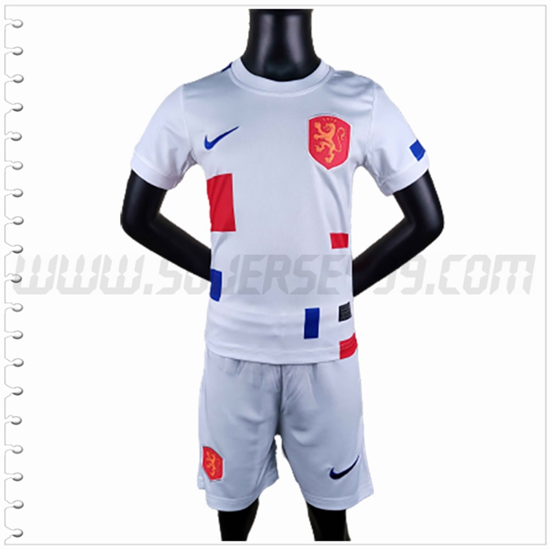 Segunda Equipacion del Paises Bajos Ninos 2022 2023