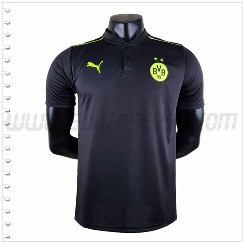 Polo Futbol Dortmund BVB Negro 2022 2023