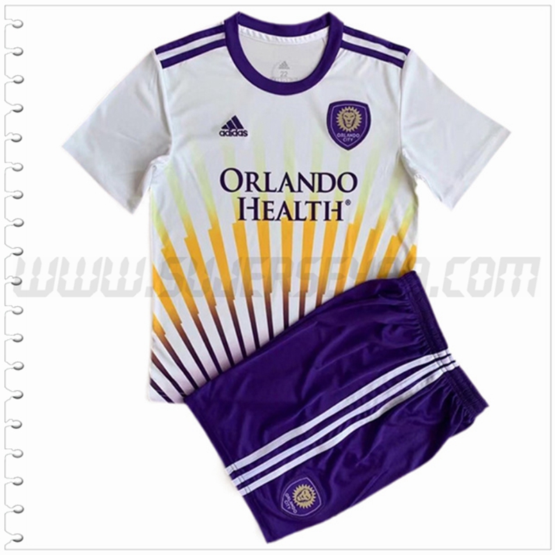 Segunda Equipacion del Orlando City SC Ninos 2022 2023