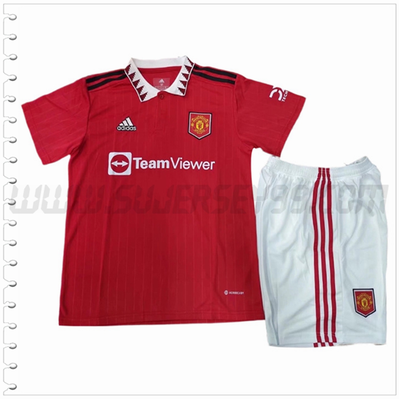 Primera Equipacion del Manchester United Ninos 2022 2023