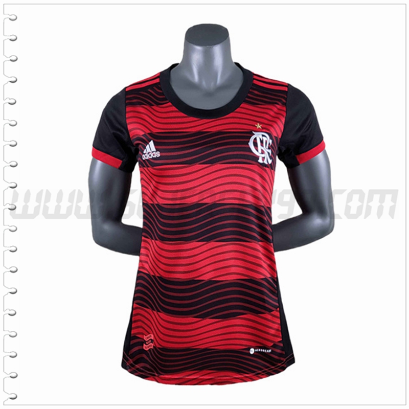 Primera Camiseta Futbol Flamengo Mujer 2022 2023