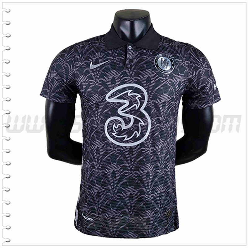 Polo Futbol FC Chelsea Negro 2022 2023