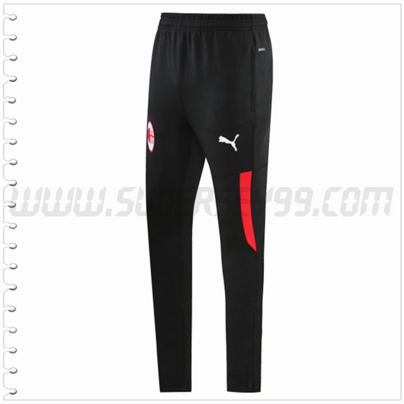 Pantalones Entrenamiento AC Milan Negro 2022 2023
