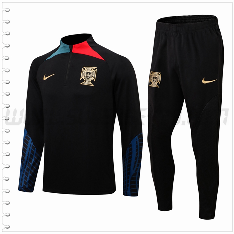 Chandal del Portugal Negro 2022 2023