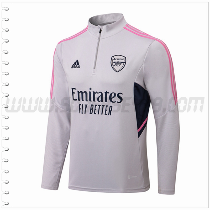 Sudadera Entrenamiento Arsenal Gris 2022 2023