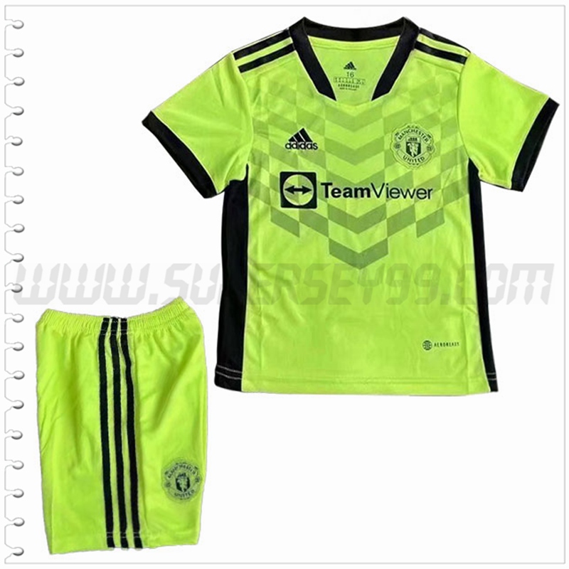 Tercera Equipacion del Manchester United Ninos 2022 2023