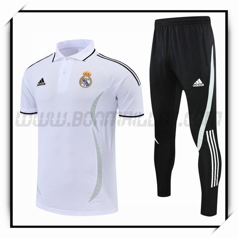 Polo Futbol Real Madrid + Pantalones Blanco 2022 2023