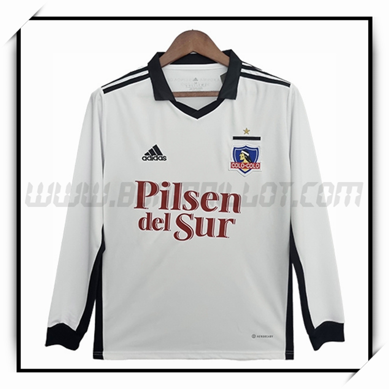 Primera Camiseta Futbol Colo Colo Manga Larga 2022 2023