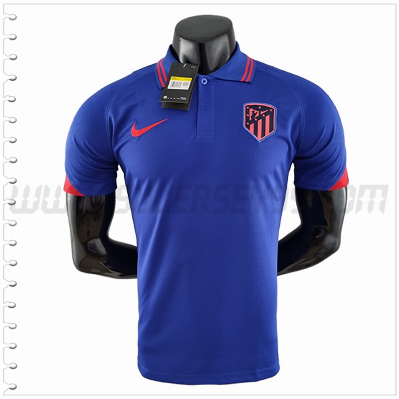 Polo Futbol Atletico Madrid Azul 2022 2023