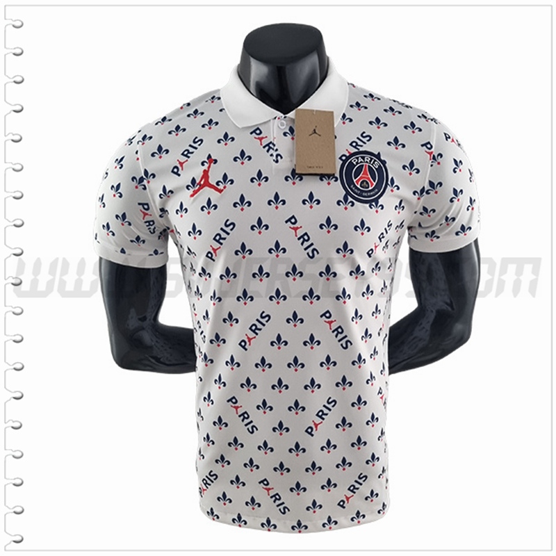 Polo Futbol Jordan PSG Azul/Blanco 2022 2023