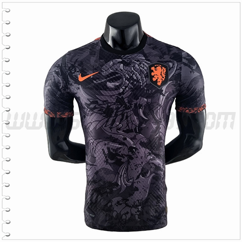 Camiseta Entrenamiento Países Bajos Negro 2022 2023