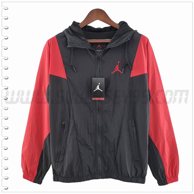 Rompevientos Jordan PSG Negro/Rojo 2022 2023