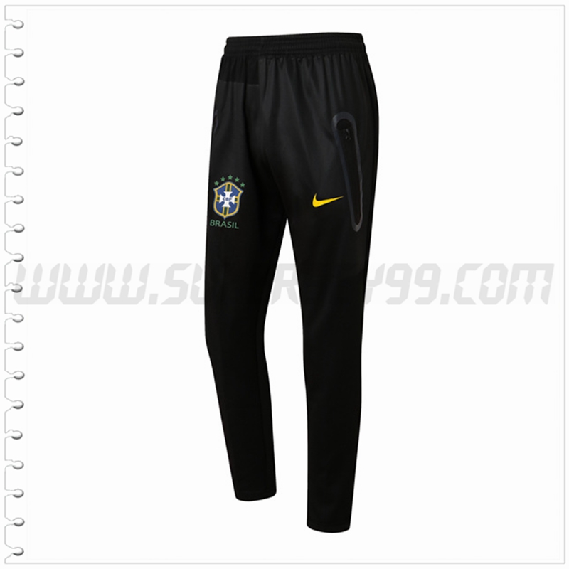 Pantalones Entrenamiento Brasil Negro 2022 2023 -02