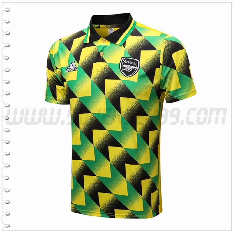 Polo Futbol Arsenal Verde/Negro 2022 2023