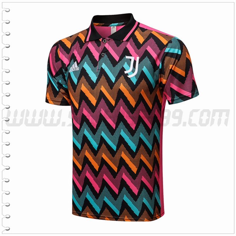 Polo Futbol Juventus Azul/Amarillo/Rojo 2022 2023